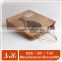 recycled brown kraft paper carrier makeup bags custom