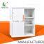 Kefeiya white 3 shelves office sliding door cabinet