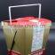 64oz Disposable Food Grade Paper Golden Noodles Box With Handle