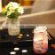 wholesale decorative round glass candle jars and lids for wedding tablet centerpieces