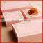 Delicate Pink Paperboard CMYK Printing Cake Packaging Box Handmade