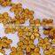 Fancy Sew On DIY 21mm topaz color flower design Acrylic Beads