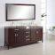 48 Inches Transitional Solid Wooden Marble Counter Bathroom Cabinet