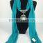 2014 Women Fancy Jewelry scarf with charm