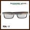 Quality square opticals ebony gentelman wooden glasses for student