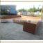 Sectional Outside Plastic rattan extra long sofa (S5255)
