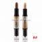 kiss beauty cosmetic double-end highlight, brighten,concealer and contour fundation makeup contour stick