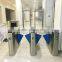 Intelligent Transparent Glass Barrier Turnstile Retractable Flap Gate Turnstile