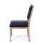 Antique solid wood bar party high back fabric dining room chairs