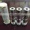 Coarse thread venturi boron carbide sandblast nozzle with aluminum jacket