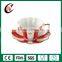 Wholesale Promotional Custom Bone China Ceramic Tea Cups and Saucers