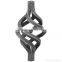 4 or 8 Twisted Wires Wrought Iron Basket For Fence, Gate