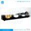 Clear Diamond Chain, Set of 4 pcs Small Bowl with Base Acrylic Serving Tray