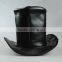 Leather black tall hat magic top hat halloween party prop