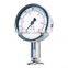 Clamp mounting flush diaphragm pressure gauge for homogenizer