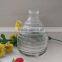Hanging glass bee catcher with metal handle and wood cork stopper for home and garden use