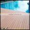 wood plastic composite Outdoor Anti-UV hollow grooved wpc decking