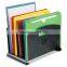 Contemporary Metal 4-Compartment Vertical Office File Organizer