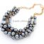 New White Grey Pearl Choker Pendant Statement Necklace Women Necklaces & Pendants Fashion Necklaces for Women 2014