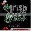 Wholesale Iron on Crystal Shamrock Rhinestone Motif Hotfix St.Patrick's Day Bling Bling T-shirt