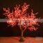 RGB color outdoor artificial lighted trees