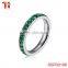 New Products 2016 Unique Jewelry Chinese Zodiac Stone rings for girls, green stone inlay ring with luck designs for December