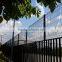 Lightgray 3 curves vinyl coated welded mesh panel wall,green PVC 6mm curved weld wire mesh fence,3D bending welded fence on sale