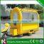 Electric mobile fast food cart with frozen yogurt machine with wheels