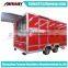 Mobile Kitchen Fast Food Truck, Food Concession Trailer With Sliding Windows