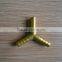 brass marterial ,brass y type hose barb 1/4',5/16',3/8',1/2', y type brass fittting