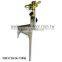 Metal Impulse Sprinkler With Heavy-Duty Spike End Cap And Brass Swivel Nut