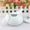 bulk supply wholesale cheap custom logo Euro style white porcelain tea pot, cheap ceramic teapot