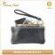 Flat leather clutch purse women flat leather handbag
