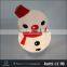 Christmas gift mini portable snowman shape bluetooth speaker with LED light