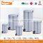 Thread Texture Stainless Steel Metal Kitchen garbage Trash Bin