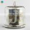 wide mouth mercury silver glass dome lid candle jar glass cloche