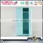 Hanging clothes storage cabinet 2 door steel locker wardrobe