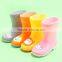 kids children PVC rain boots reach standard