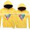 Zhejiang Clothing Factory Custom Made Printed 65% Cotton 35% Polyester Couple Lover Hooded Sweatshirt