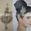 PASSA JHOOMAR SIDE TIKA bindi CRYSTAL BEADS hair accessory