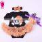 Helloween new fashion 3pcs skull princess short sleeve romper sets including romper,headband and shoes