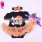 China supplier Halloween 3pcs black and orange princess short sleeve romper sets import from china