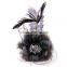 Fabric feather big flower brooches handmade corsage brooch Feather pearl flower Head Clip brooch