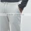 Mens Cotton/Polyester Sweatpants With Side Pockets Plain Skinny Drawstring Joggers In Gray