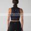 MGOO Good Quality Custom Made Fashionable Gym Crop Top Women Sexy Sport Wear High Neck Tank top