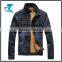 Fashion Men Fleece Denim Jackets Thick Warm Solid Single Jean Jackets Coats