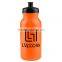 USA Made 20 oz Colored Bike Bottle With Push And Pull Cap - BPA-free, FDA compliant and comes with your logo