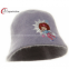 lue Strawberry Girl Mohair Cool Bucket Hats with Blending Fabric