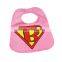 EVA plastic backing promotional baby bib cotton waterproof baby bib