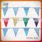 Durable triangle fabric bunting flags for swimming club